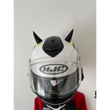 3D Kask Boynuzu – Siyah, 5.5 cm | Motosiklet, Bisiklet, Scooter Kask Aksesuarı