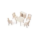 3d Kendin Yap Ahşap Puzzle Yemek Masası Maket Çocuk Aktivite