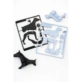 3D Köpek Puzzle Modeli – Scottish Deerhound Kendin Yap Figür | Dekoratif Hobi Ürünü