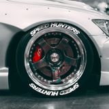 3d Lastik Yazısı Speedhunter 2.5 Cm Ürün 4 Adet Araç Ve Motorsiklet İçin Lastik Beyaz Yanak