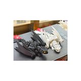 3d layer craft 2'li Siyah ve Beyaz Dişsiz Ejderhanı Nasıl Eğitirsin Hareketli Figürü Toothless Oyuncak 20cm