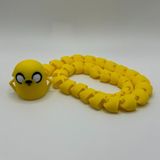 3D Layer Craft Adventure Time Jake Yılan Figür Oyuncak