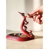 3D Layer Craft Dekoratif Mercan Tasarımlı Takı Organizer - Yüzük, Küpe, Kolye, Bilezik Takı Askılığı - Takı Standı