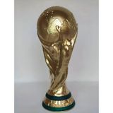 3D Layer Craft Fifa Worldcup Fifa Dünya Kupası Biblo Altın Renkli 30 cm Futbol Tutkusu İçin Tasarım