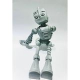 3D Layer Craft Flexi Hareketli Oyuncak Robot 20 cm Gri