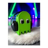 3d layer craft Pacman Dekoratif Masaüstü Kulaklık Standı Kulaklık Tutacağı 20 cm Yeşil