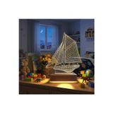 3d Led Gece Lambası Yelkenli Gemi Modeli Gece Lambası