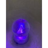 3D Led Işık Cam Küre Melek Pilli 6 cm Gece Lambası