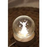 3D Led Işık Cam Küre Peri Tek Renk Gece Lambası 6 Cm