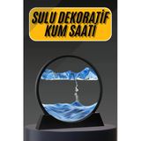 3D Led Işıklı Kum Saati Gece Lambası Hareketli Sulu Kum Saati Dekoratif Mir96107352