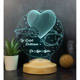 3D Led Lamba 3Boyutlu Iyi Kalpli Doktorum Kişiye Özel Hediye
