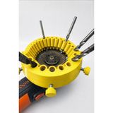 3D Make 115MM Avuç Taşlama Için Matkap Ucu Bileme Aparatı - Spiral Için Matkap Ucu Bileyici - Sarı