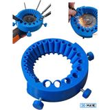 3D Make 125MM Avuç Taşlama Için Matkap Ucu Bileme Aparatı - Pratik Matkap Ucu Bileyici - Mavi