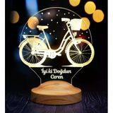3D Nostaljik Bisiklet Doğum Günü Hediyesi 3 Boyutlu Led Lamba