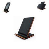 3D Özel Üretim Telefon Standı Telefon Tutucu Masaüstü vb. İçin Özel Tasarım (Ebat: 10,3 cm x 6,9 cm x 7 cm) (Siyah - Turuncu)