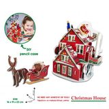 3D Puzzle Maket Akar Yılbaşı Evi .