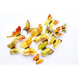 3D Pvc Manyetik Kelebek 12 Li Duvar Süsleme Dekorasyon Model H3 Vitrin