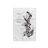 3D Rose Hatter Have I Gone Mad Alice in Wonderland El/Spor Havlusu, 15 x 22