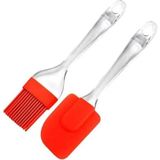 3D Sepetim 2 Li Set Silikon Pasta - Börek - Poğaça Yağ Fırçası ve Silikon Spatula Seti