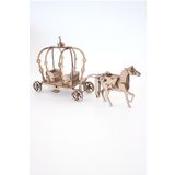 3D Sergi 3D Ahşap Puzzle Prenses At Arabası 85 Parça