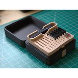 3D Snaxx Fotoğrafçı Hafıza Kartı Organizeri – Sd / Micro Sd Koruma Kutusu (10X8X5 Cm) - Siyah - Bej