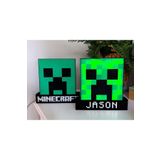 3D Stuff Minecraft Isme Özel Işık Kutusu - Masa Lambası - Dekor Lamba - Gece Lambası