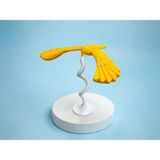3D Tasarım Denge Kuşu – Fizik ve Denge Eğitim Oyuncağı-Spiral Taban - 02-Sarı