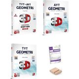 3D Tyt -Ayt Geometri Soru Bankası ve Video Destekli Defter - Yks 2026 + Telefon Tutucu + Tyt Deneme