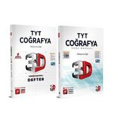3D Tyt Coğrafya Video Destekli Defter Ve Soru Bankası Seti 2 Kitap