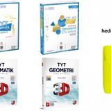 3D ve Üçdörtbeş TYT Matematik Geometri Soru Bankası Seti 4 Kitap
