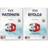 3D Yayınları 2022 TYT Matematik Biyoloji Soru Bankası Seti (2 Kitap)
