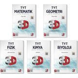 3D Yayınları 2022 TYT Matematik Geometri Fizik Kimya Biyoloji Soru Bankası Seti (5 Kitap)