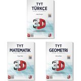 3D Yayınları 2022 TYT Türkçe Matematik Geometri Soru Bankası Seti (3 Kitap)
