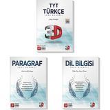 3D Yayınları 2022 TYT Türkçe Paragraf Dil Bilgisi Soru Bankası Seti (3 Kitap)