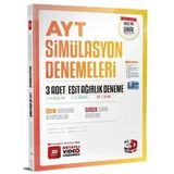 3D Yayınları 2023 AYT Eşit Ağırlık 3 Adet Simülasyon Deneme