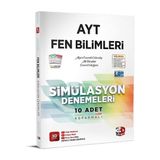 3D Yayınları 2023 AYT Simülasyon Fen Bilimleri Denemeleri Ciltli 120 Sayfa Üniversite Hazırlık İçin