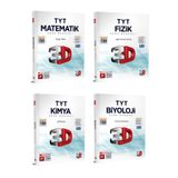 3D Yayınları 2023 Tyt Matematik Fizik Kimya Biyoloji Dörtlü Soru Bankası Seti