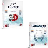3D Yayınları 2023 TYT Türkçe ve Paragraf Soru Bankası Seti 2 Kitap