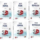 3D Yayinlari 2024 Tyt Ayt Fizik Kimya Biyoloji Soru Bankasi Seti