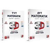 3D Yayınları 2024 Tyt Ayt Matematik Video Destekli Defter Seti Sınav Bilgisi Üniversite Hazırlık (2 Kitap)