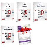 3D Yayınları 2024 TYT Sayısal Matematik - Fizik - Kimya - Biyoloji Video Destekli Defter - TYT Deneme