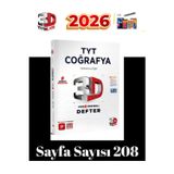 3D Yayınları 2025-2026 Tyt Coğrafya Video Destekli Konu Anlatımlı Defter