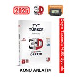 3D Yayınları 2025 TYT Türkçe Video Destekli Defter+Kronometre