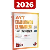 3D Yayınları 2026 3D AYT Simülasyon Denemeleri 3'lü Sayısal Üniversite Hazırlık Sınavı İçin