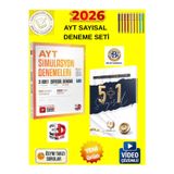 3D Yayınları 2026 Ayt Sayısal Simulasyon 5 Li Deneme+Bilgi Sarmal Ayt Sayısal 5+1 Deneme Set+Kalem