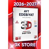 3D Yayınları 2026 YKS AYT Edebiyat Video Destekli Defter VDD