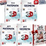3D Yayınları 2027 Tyt-Ayt 3D Matematik-Geometri Detaylı Video Çözümlü Soru Bankası Seti