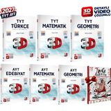 3D Yayınları 2027 Tyt-Ayt 3D Türkçe(Edebiyat)-Matematik-Geometri Detaylı Video Çözümlü Soru Bankası Seti