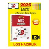 3D Yayınları 8.Sınıf Lgs 2026 Türkçe Simülasyon Deneme Seti - Video Çözüm + Kalem
