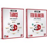 3D Yayınları 8.sınıf Lgs Türkçe - Fen Bilimleri Soru Bankası
